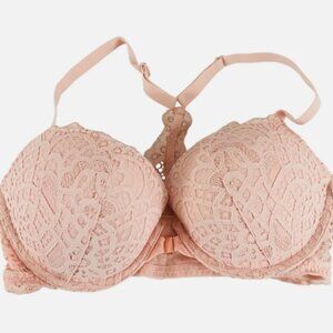 Auden Lace Lightly Lined Racerback Bra Pink/ W9E30Z - 40D